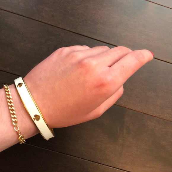 Kate Spade White Logo Enamel Bracelet - Picture 5 of 11